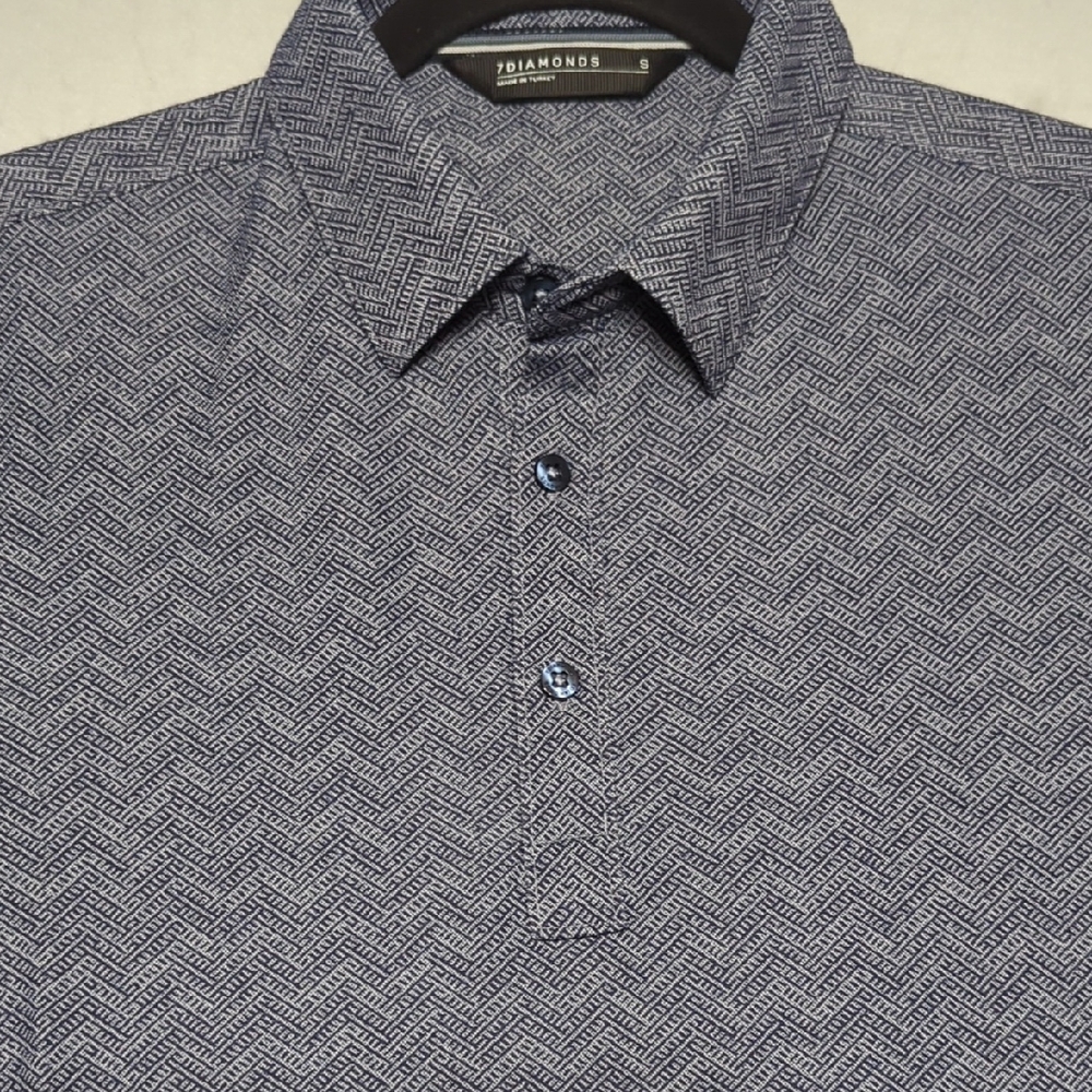 7 Diamonds‎ Tantalum Performance Golf Polo Mens Size Small
